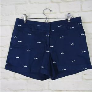 British Khaki Shorts 4 Animal Print Shark Print